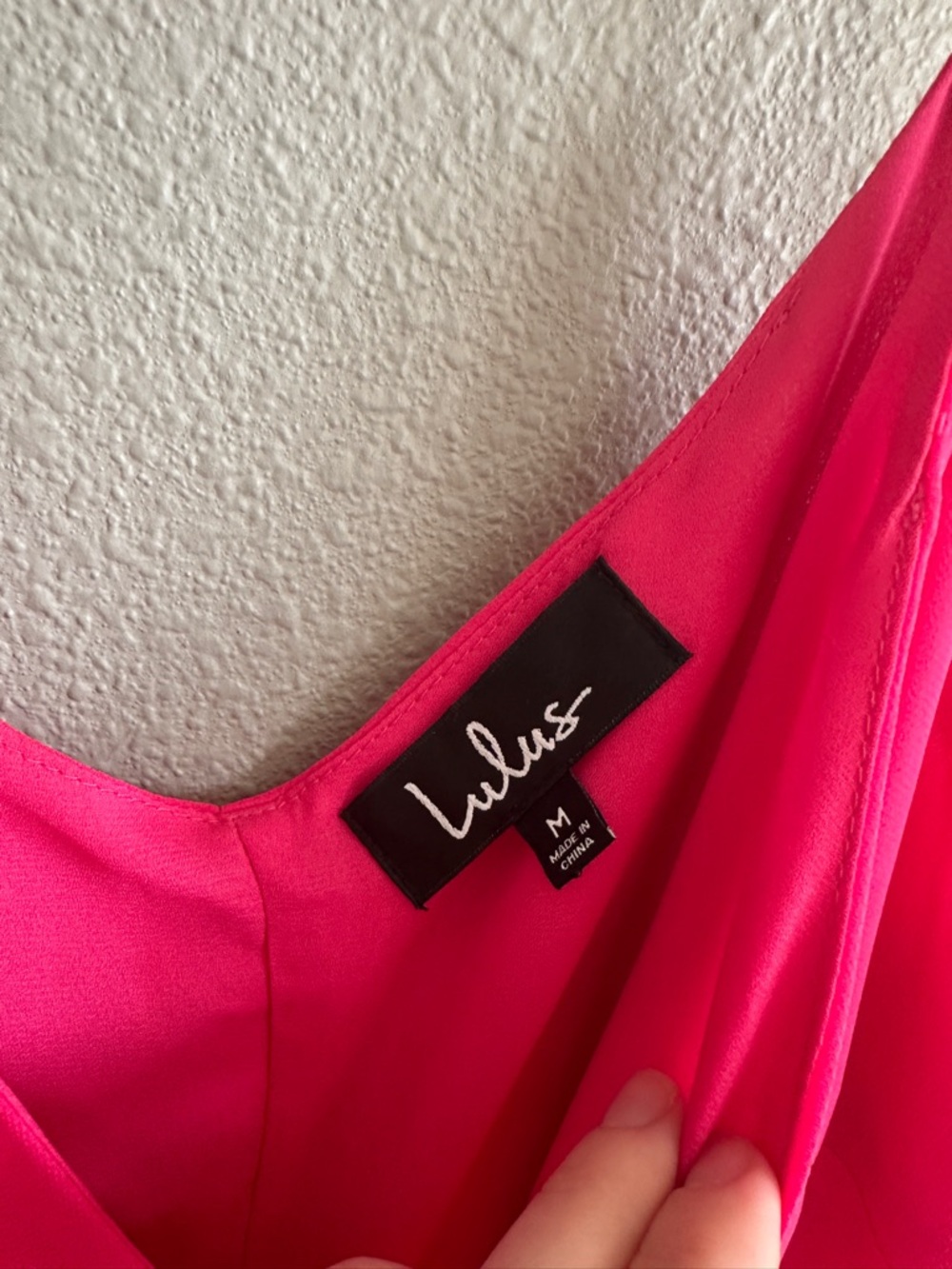 NWT Lulu's Pink Pleated Wrap Midi Dress Medium - Picture 5 of 14